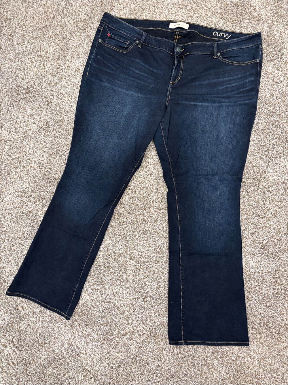 Slink Curvy Dark Wash Women’s Jeans - Classic Dark Blue Stretch